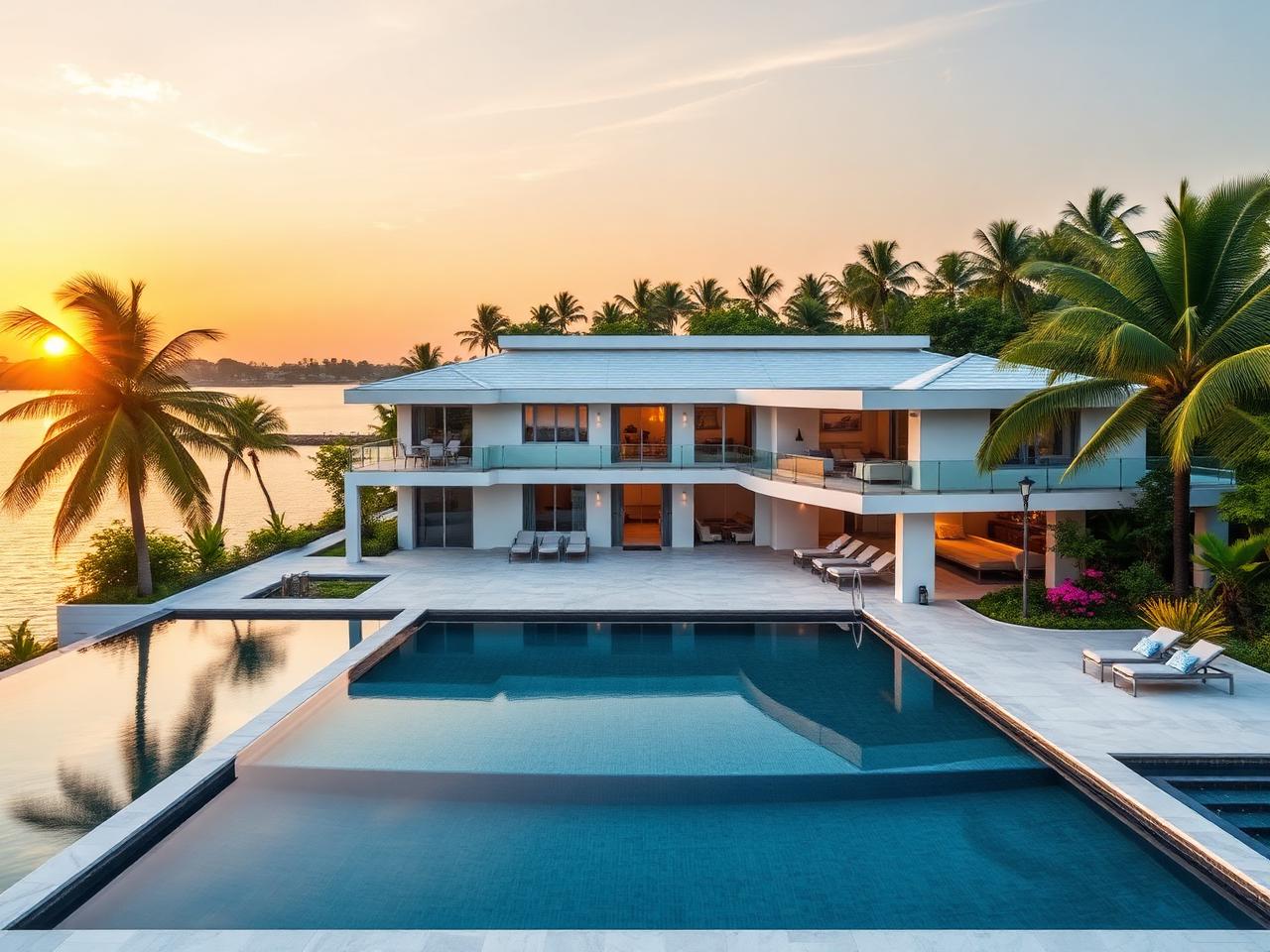 Waterfront Mansion on Banana Island