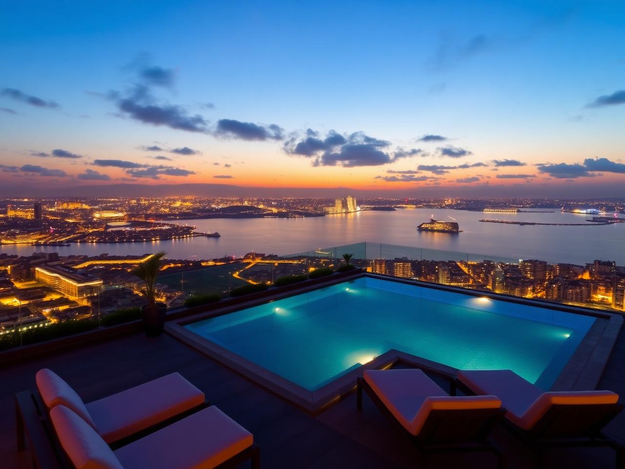 Skyline Penthouse with Lagos Lagoon Views